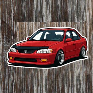 Toyota Corolla 8th generation 1998-2002 Vinyl Sticker